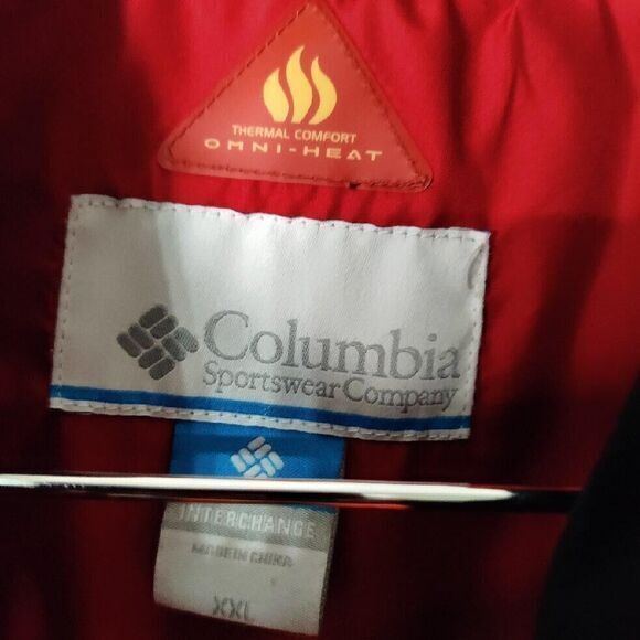 Columbia Omni Heat Men XXL Thermal Comfort Inter Exchange Orange Puffer Jacket - Picture 4 of 7